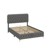 Queen Platform Bed Frame With pneumatic hydraulic Lift function