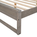 Queen 3-Piece Bedroom Set Platform Bed with Nightstand and Dresser
