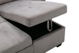 Reversible Sectional Storage Sleeper Sofa Bed