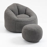 Bean Bag Sofa Chair With Footrest