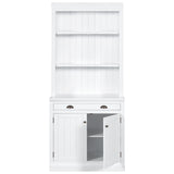 Modern Bookcase with 2 Doors and 1 Drawer Storage