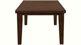 Contemporary 6pc Dining Set 18" Extendable Leaf Table Leather Look