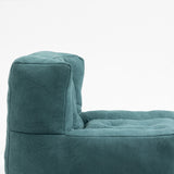 Fluffy Green bean bag chair