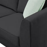 Black  Sectional Sofa Couch