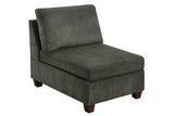 Grey Sectional 6pc Couch Set Corner L