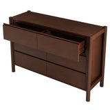 Queen 4 Piece Bedroom Set Mid Century Modern  Platform Bed with Two Nightstands and Dresser