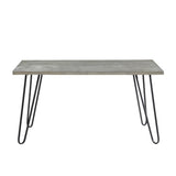 Grey Modern Sleek Design 5pc Dining Set Table