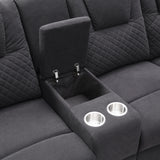 Home Theater Seating Modern Manual Recliner Sofa Chairs with Storage Box