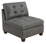 Antique Grey Modular Sectional 9pc Couch Set