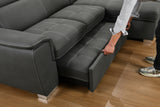 Sectional Sofa with Storage Chaise Bed