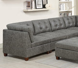 Antique Grey Modular Sectional 9pc Couch Set