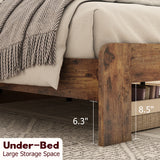 King Size, Wood Platform Bed Frame