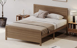 Wood Platform Bed Frame with Headboard