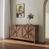 TV Cabinet with 4 Doors and 4 open shelves