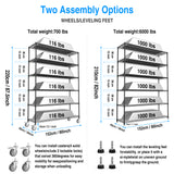 6 Tier Wire Shelving Unit