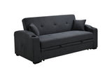 Pull Out 3 in 1 Convertible Modern Sofa Sleepert, Cup Holders, Pillows and Pockets