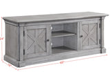 TV Stand, Gray Oak