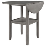 Farmhouse 3 Piece Round Counter Height Kitchen Dining Table Set