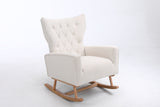 Modern Accent Chair High Backrest Living Room Chair Lounge Arm Rocking Chair