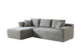 Beige Chenille Compressible Sofa