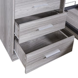 Twin Size Murphy Bed with Storage Shelves and Drawers