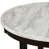 Transitional 5pc Round Counter Height Dining Table Set