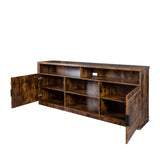 TV Stand, Modern Wood Universal Media Console Entertainment Center