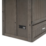 Queen Size Murphy Bed with Built-In Charging Station