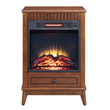 Fireplace in Walnut Finish