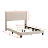 Queen Upholstered Platform Bed