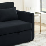Convertible Sofa Bed, 3-in-1 Versatile Velvet Double Sofa