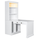 83" Tall Bookshelf with Writing Desk