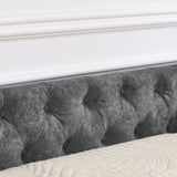 Queen Size Daybed with Drawers Upholstered Tufted Sofa Bed
