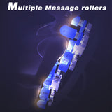 Zero G Black Massage Chair Recliner with Zero Gravity Airbag Massage Bluetooth Speaker Foot Roller