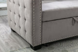 Reversible Sectional Storage Sleeper Sofa Bed
