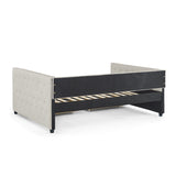 Upholstered Full Size Daybed with Two Drawers