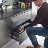 Metallic Grey Garage Cabinet