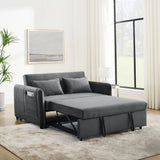 Sofa Bed, 3-in-1 Versatile Velvet with Adjustable Backrest