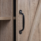 TV StandvBarn door modern &farmhousevwood entertainment center