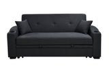 Pull Out 3 in 1 Convertible Modern Sofa Sleepert, Cup Holders, Pillows and Pockets