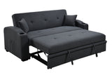 Pull Out 3 in 1 Convertible Modern Sofa Sleepert, Cup Holders, Pillows and Pockets