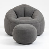 Bean Bag Sofa Chair With Footrest