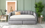 Twin Size Upholstered daybed with Drawers