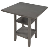5-Piece Wooden Counter Height Dining Set with Padded Chairs