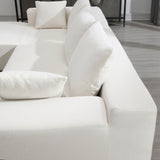 Cream Modular Sectional Living Room Sofa