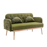 Green Velvet Sofa Loveseat