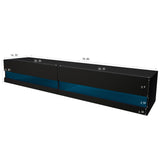 Wall Mounted Floating 80" TV Stand with 20 Color LEDs