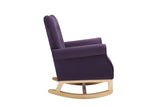 Lavender Purple high Back Rocking Chair