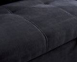 Black Sectional sofa with pulled out bed