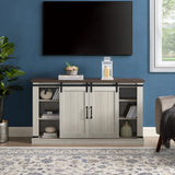 Classic Farmhouse Media TV Stand Entertainment Console